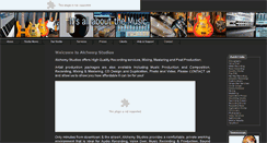 Desktop Screenshot of alchemyrecording.com
